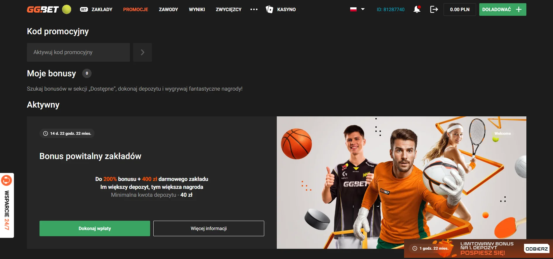 Bonusy powitalne i program VIP w GG Bet Casino z darmowymi spinami Bonusy powitalne i program VIP w GG Bet Casino
