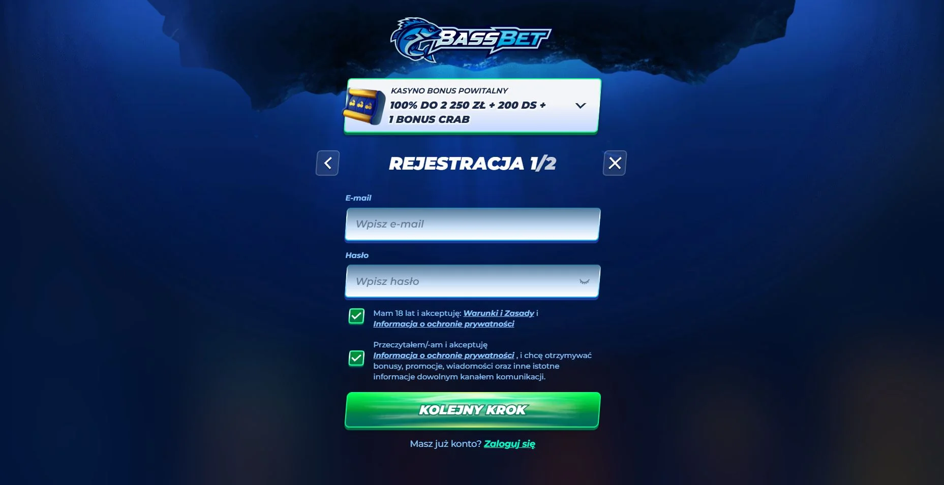 BassBet Casino login i rejestracja konta gracza krok po kroku BassBet Casino login i rejestracja konta gracza