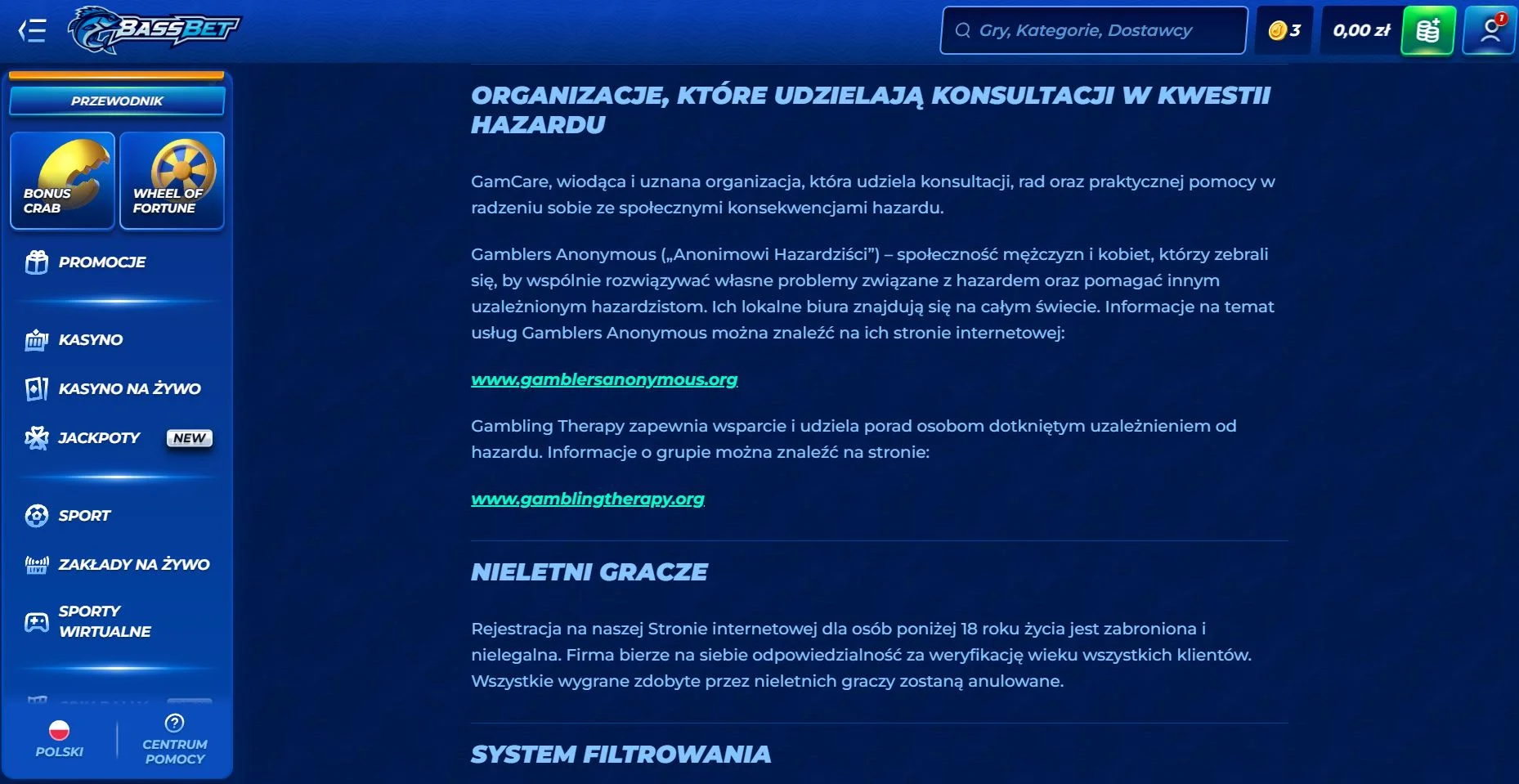Odpowiedzialna gra: narzędzia kontroli BassBet bezpieczna gra Odpowiedzialna gra: narzędzia kontroli BassBet